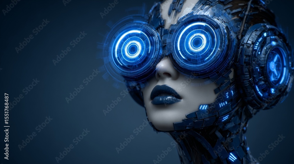 Poster neural pathways and a human head-shaped computer chip come together in a captivating design that sho