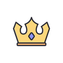 Golden Crown Symbolizing Royalty And Power Isolated On Transparent