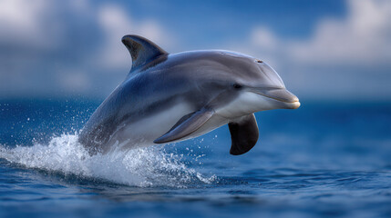 A playful dolphin Generative AI	
