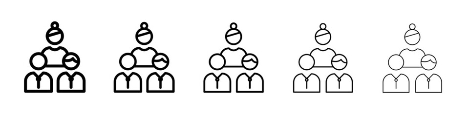 Company staff icon simple illustration logo art