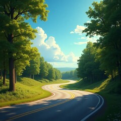 road in the woods