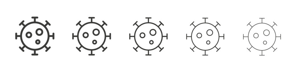 Obraz premium Coronavirus icon simple illustration logo art