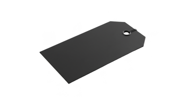 Isolated Gray Price Tag Rectangular Shape Promotion Template Illustration