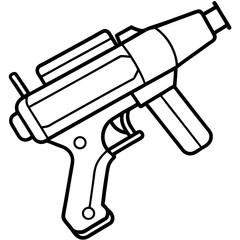Minimalist Water Gun Outline