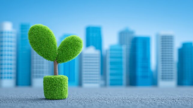 Corporate initiatives centered on environmental, social, and governance aspects prioritize sustainable development and expansion within metropolitan areas featuring verdant greenery and contemporary