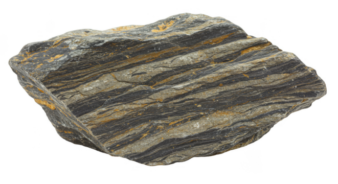 Isolated Rock Stone Texture with Natural Pattern on Transparent PNG