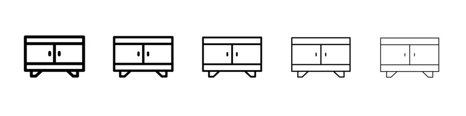 Credenza icon simple illustration logo art