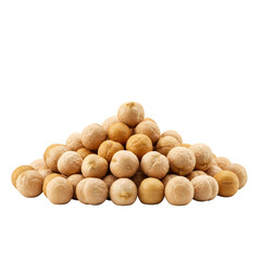 Isolated Pile of Round Sesame Seed Balls on Transparent Background