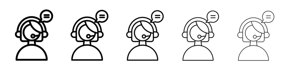 Customer care icon simple illustration logo art