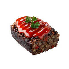 Delicious Lentil Loaf with Tomato Ketchup