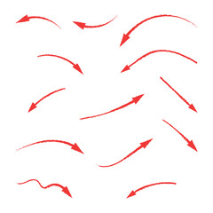 grunge arrow vector set. grunge arrow brush