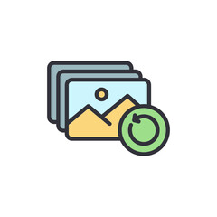 Revisions And Updates Shown Through Images With Rotation Symbol