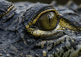 Fototapeta premium Alligator Eye Close-up