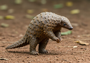 Obraz premium Pangolin on Ground