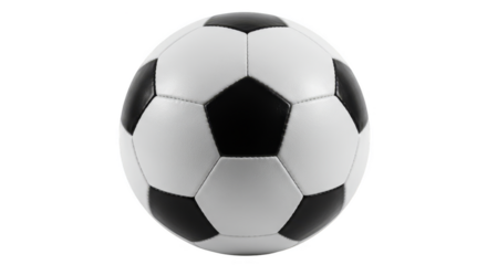 Isolated Soccer Ball Classic Football Sport Game On Transparent