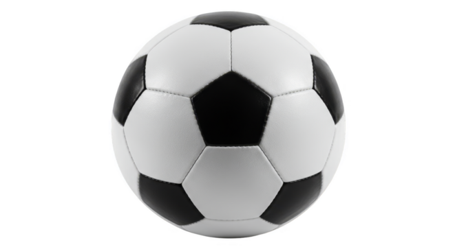Isolated Soccer Ball Classic Football Sport Game On Transparent