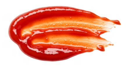 Isolated Tomato Ketchup Sauce Smear Red Delicious Food Ingredient