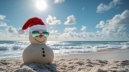 Tropical Christmas Sandman on the Beach Celebrating the Festive Season in Style
