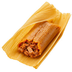 Isolated Transparent Background Image of Delicious Traditional Tamale