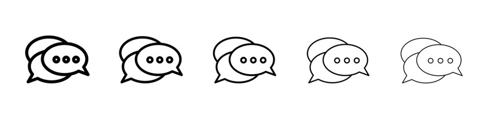 Discussion icon simple illustration logo art