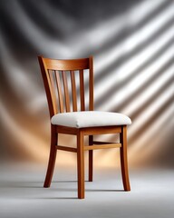 Elegant Chair with Natural Light and Shadows