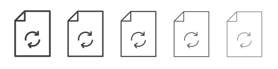 Document file sync icon simple illustration logo art