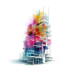 Abstract Art with Generative AI technology