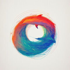 Abstract Art with Generative AI technology