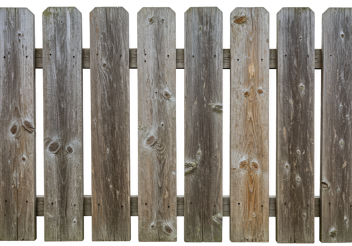 Isolated Wooden Fence Background Rustic Plank Panel Grain Wall Design