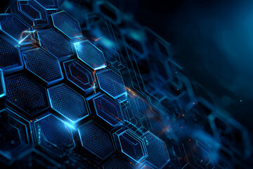 Fototapeta premium dark abstract technology inspired background