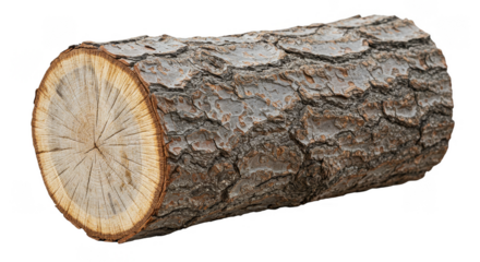 Isolated Wooden Tree Log Trunk Round Timber Nature Material Object