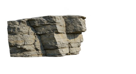 Isolated Transparent Rock Stone Texture Rough Wall Material Gray Nature