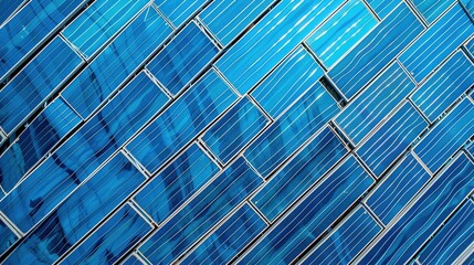 Solar Panel Array Technology Background: High-Resolution 3D Render of Photovoltaic Systems with Realistic Solar Panel Arrays – Ideal for Renewable Energy Projects, Green Technology Visuals, Sustainabl