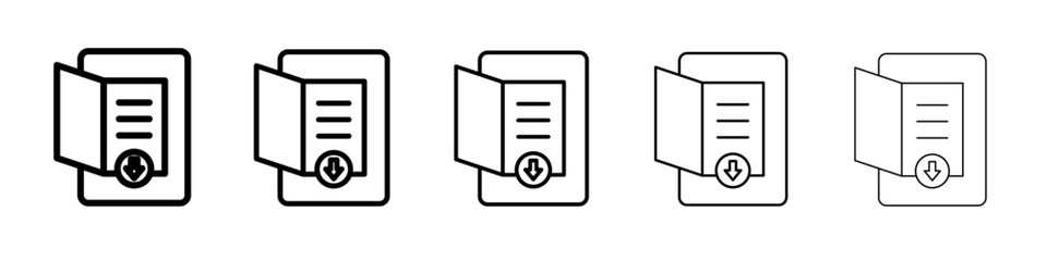 E book download icon simple illustration logo art