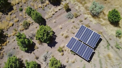 Solar Panel Array Technology Background: High-Resolution 3D Render of Photovoltaic Systems with Realistic Solar Panel Arrays – Ideal for Renewable Energy Projects, Green Technology Visuals, Sustainabl