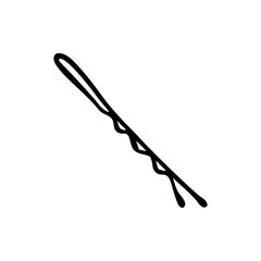 simple bobby pin illustration