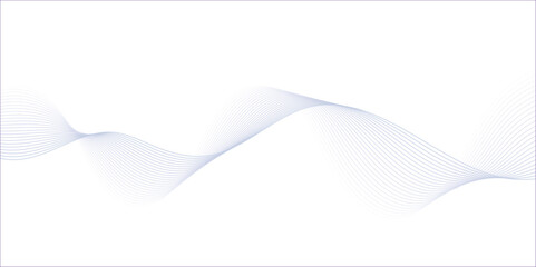 Abstract black wave banner template. Wave with lines created using blend tool. Curved wavy line, smooth stripe.