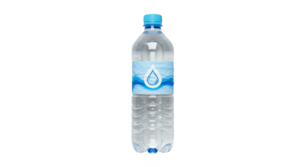 Isolated Water Bottle Transparent Clean Refreshment Beverage Design