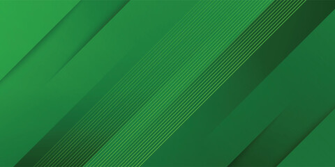 Obraz premium green sporty abstract background template vector with shiny lines and lights