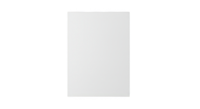 Isolated White Rectangle Shape Object Geometric on Transparent Background