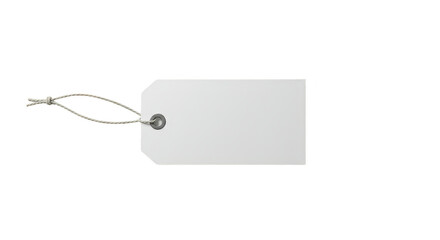 Isolated White Blank Tag Label Card for Price and Product Information