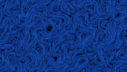 Mesmerizing blue and black abstract pattern, a captivating design for modern backgrounds