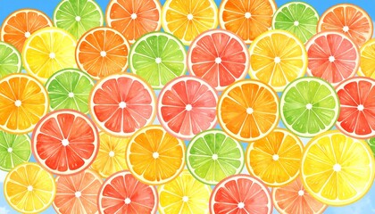 Freshly picked citrus medley, limes and oranges in perfect harmony, vibrant colors on display