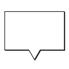 正方形　シンプル吹き出し