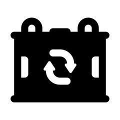 Electronic Rubbish Simple Glyph Icon. Single icon, glyph vector icon