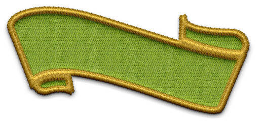 set of green embroidery shapes for background. PNG file embroidery