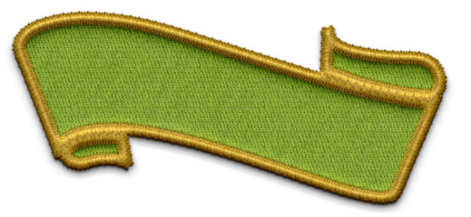 set of green embroidery shapes for background. PNG file embroidery
