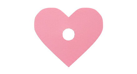 Fototapeta premium Pink Heart Shape Design Valentine Romantic Decoration Isolated