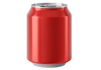 Realistic Metal Red Soda Can Beverage Object Package Isolated Background