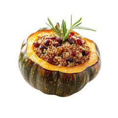 Quinoa and Cranberry Stuffed Pumpkin - Autumnal Harvest Dish